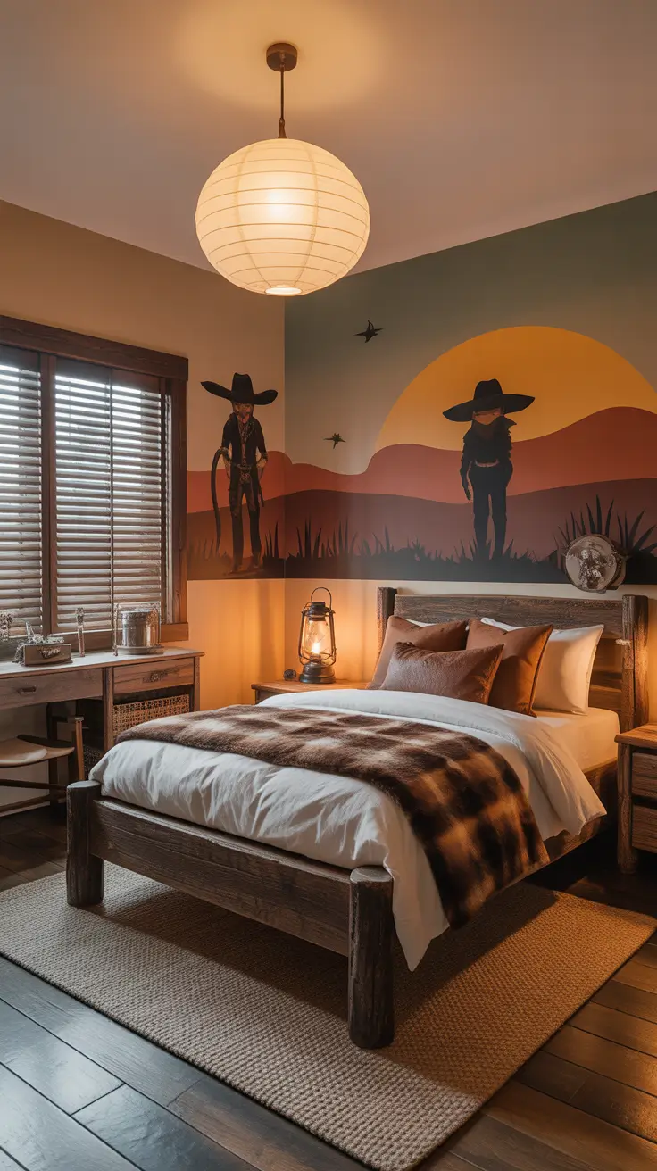 Boys bedroom ideas 2026 Modern Western boys bedroom theme