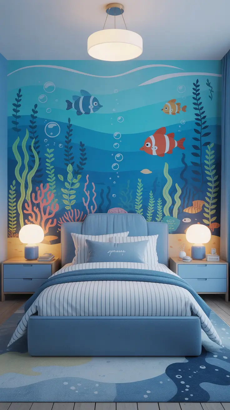 Boys bedroom ideas 2026 Under-the-sea boys bedroom theme