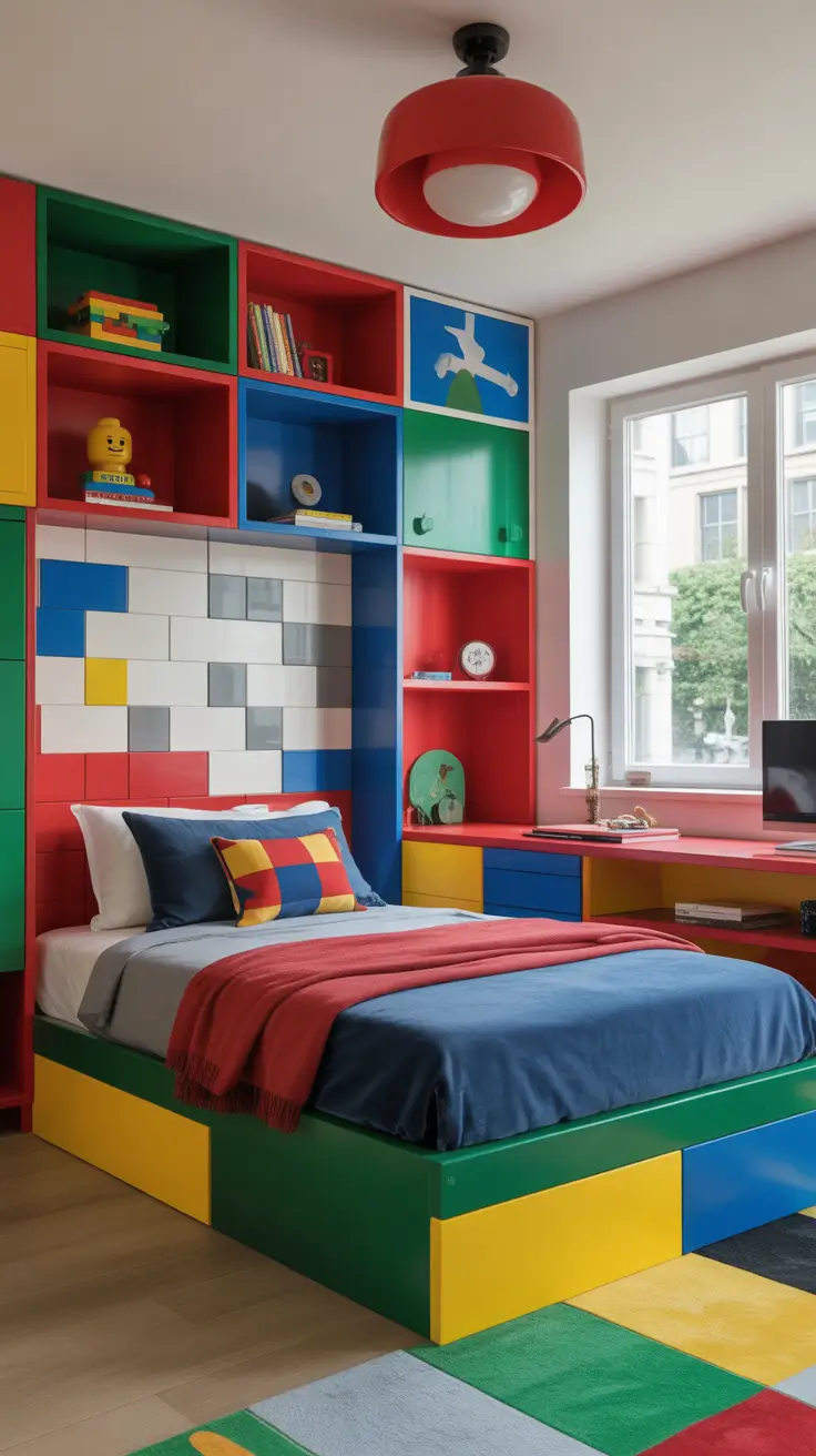 Boys bedroom ideas 2026 Lego-themed boys bedroom inspiration