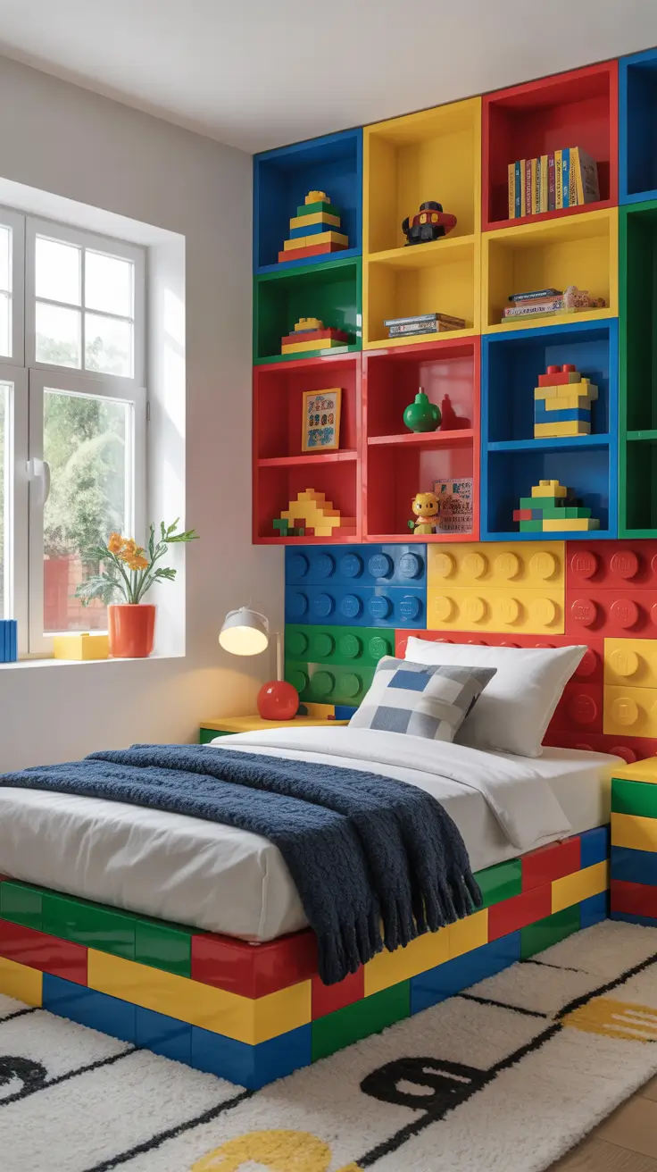 Boys bedroom ideas 2026 Lego-themed boys bedroom inspiration