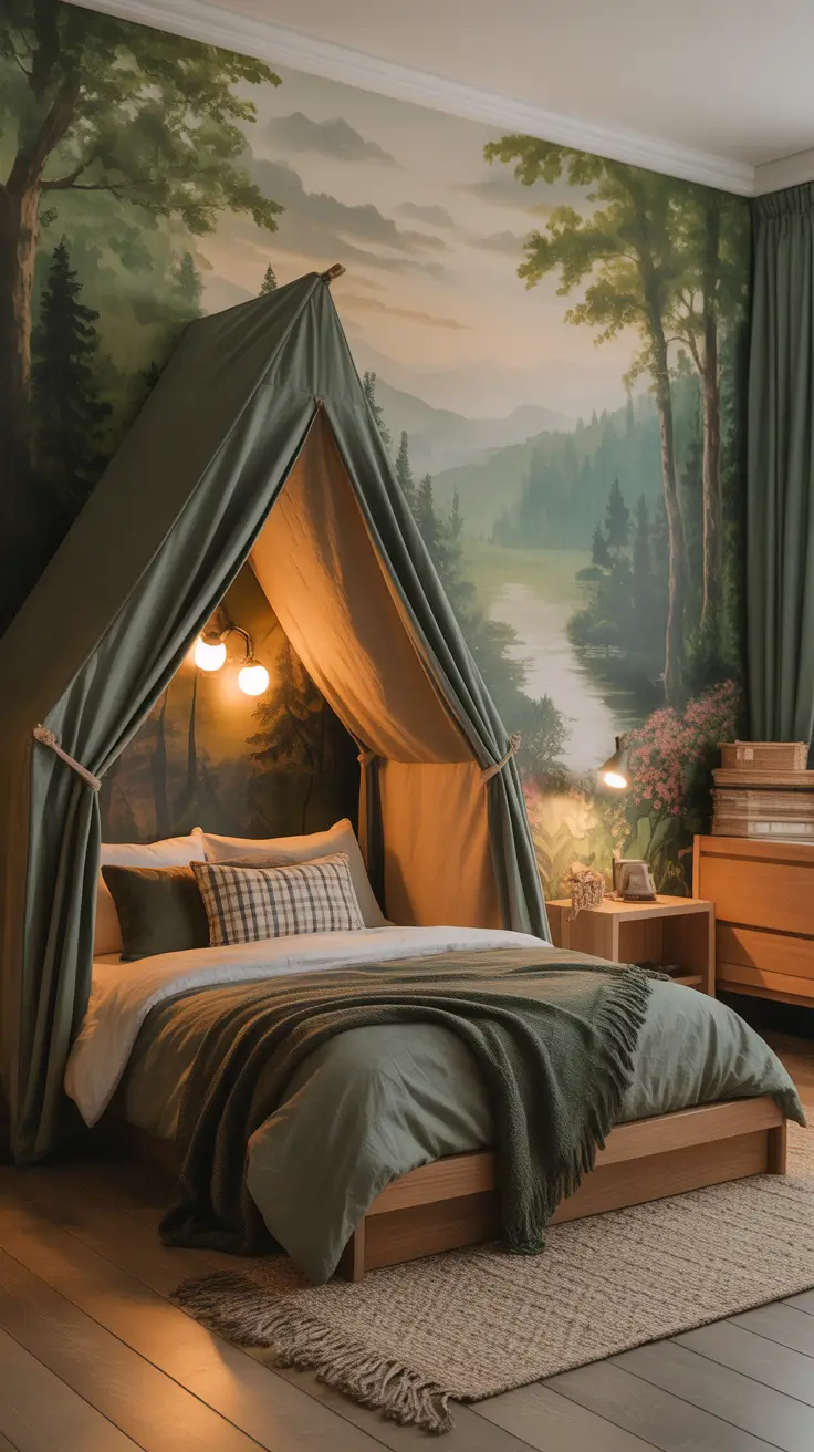 Boys bedroom ideas 2026 Outdoor-themed adventure boys bedroom