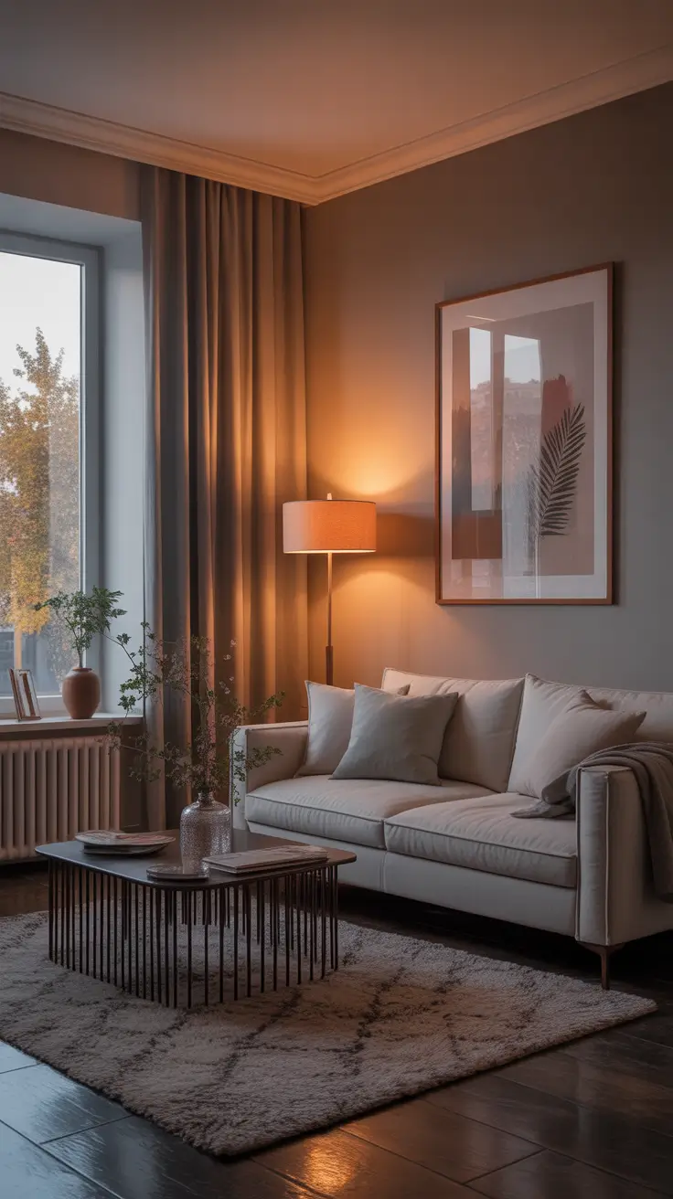 Compact Living Room Ideas 2026 Mood Lighting For Small-Space Serenity