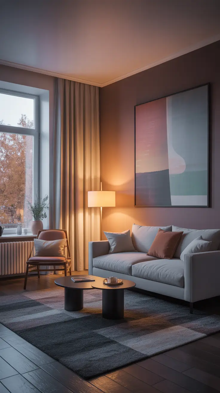 Compact Living Room Ideas 2026 Mood Lighting For Small-Space Serenity