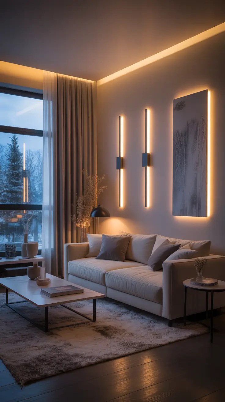 Compact Living Room Ideas 2026 Layered Lighting Setting The Mood In Compact Spaces