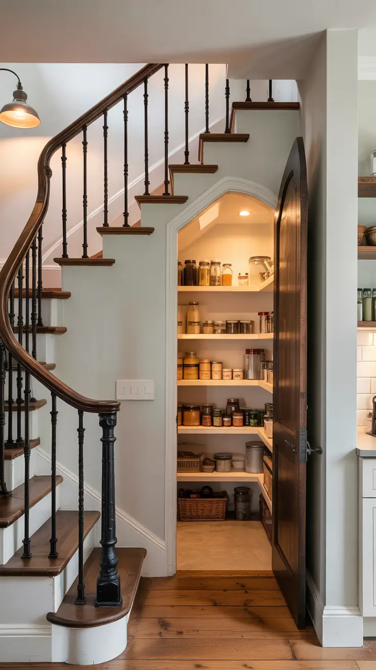 Hidden pantry ideas 2026 – Tucking A Hidden Walk In Pantry Under The Stairs