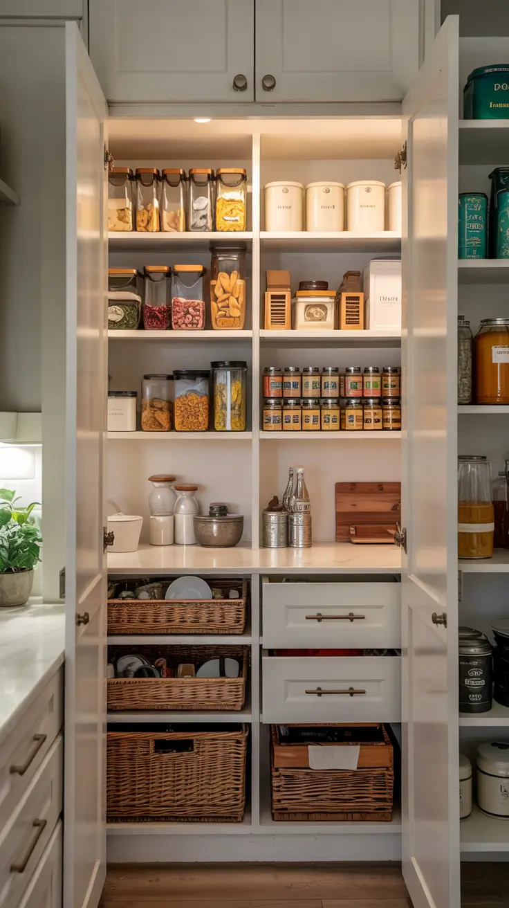 Hidden pantry ideas 2026 Organizational Systems That Keep A Hidden Pantry Tidy And Calm