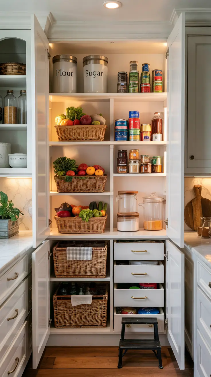 Hidden pantry ideas 2026 Organizational Systems That Keep A Hidden Pantry Tidy And Calm