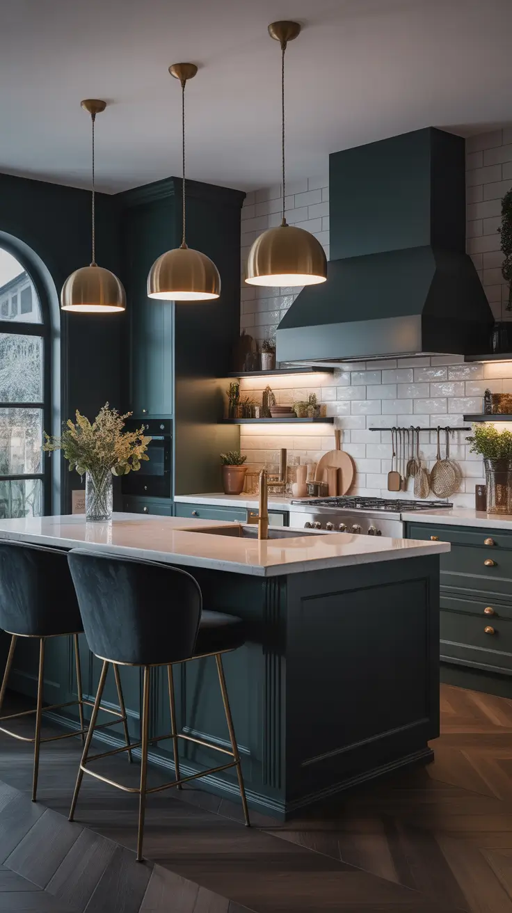 Kitchen colors ideas 2026 – Moody Deep Colors For Dramatic Kitchens