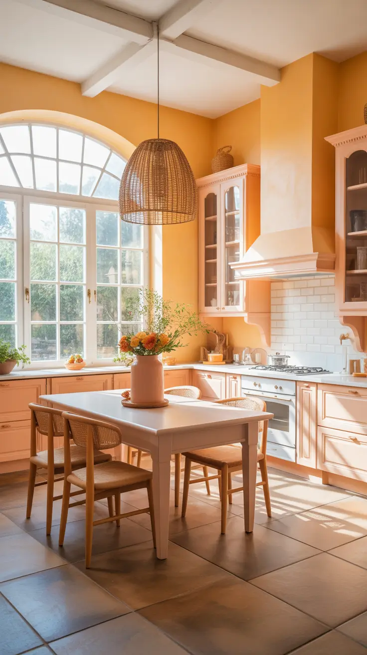 Kitchen colors ideas 2026 – Sun-Drenched Warm Shades For Light-Loving Homes
