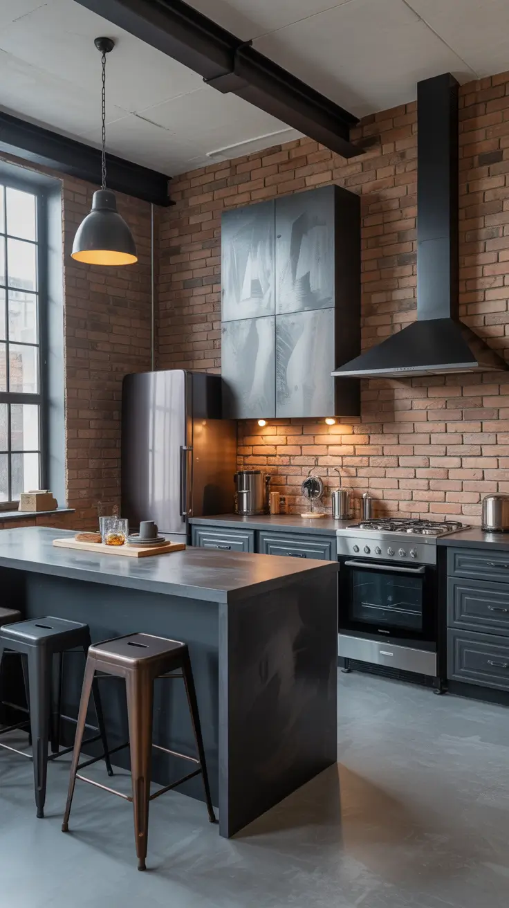 Kitchen colors ideas 2026 – Metal Accents And Colors For Chic Industrial Kitchens