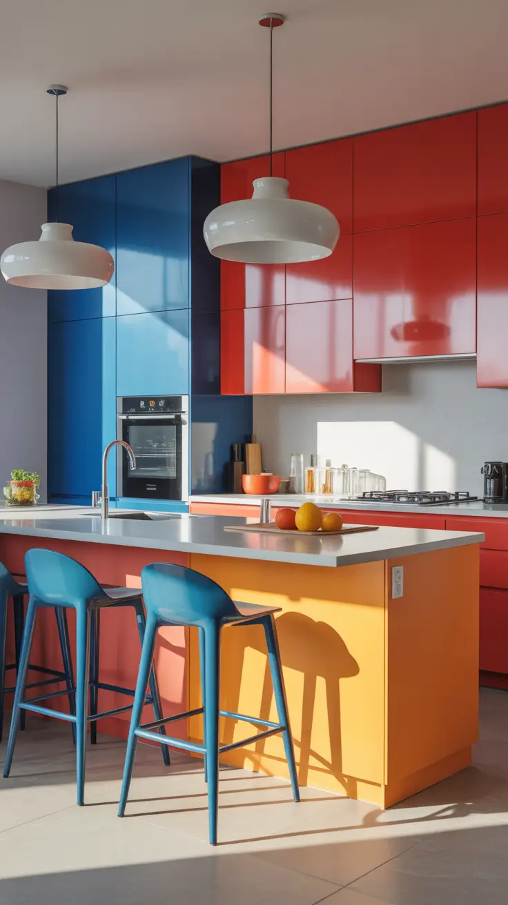 Kitchen colors ideas 2026 – Bold And Vibrant Color Pops For Contemporary Kitchens