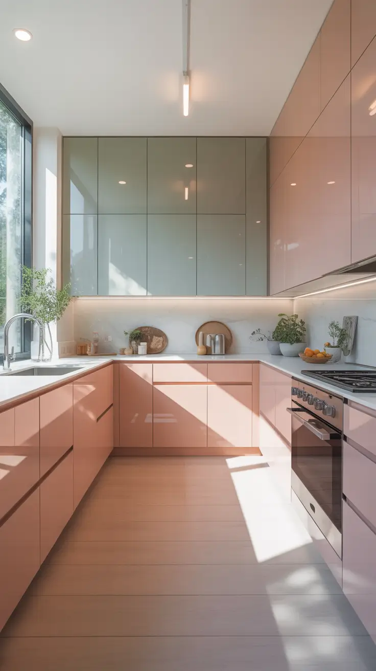 Kitchen colors ideas 2026 – High-Gloss Finishes That Brighten Any Palette