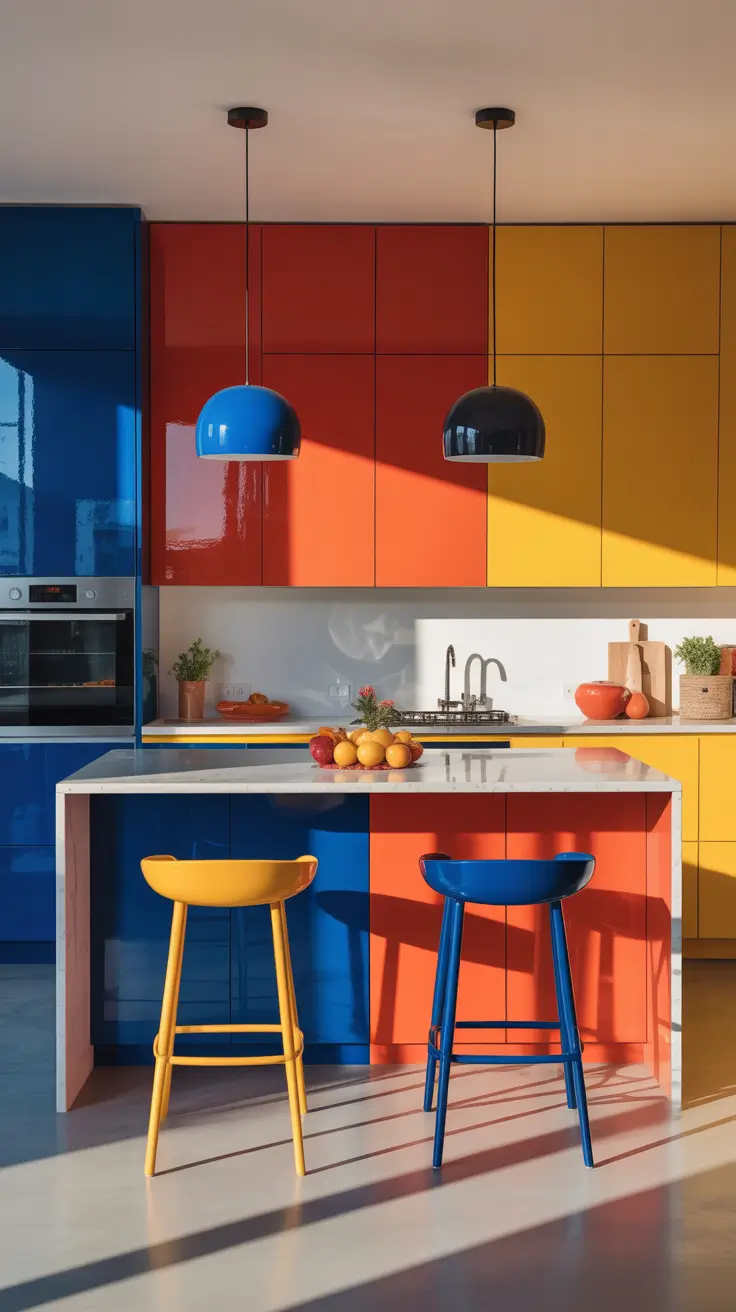 Kitchen colors ideas 2026 – Bold And Vibrant Color Pops For Contemporary Kitchens