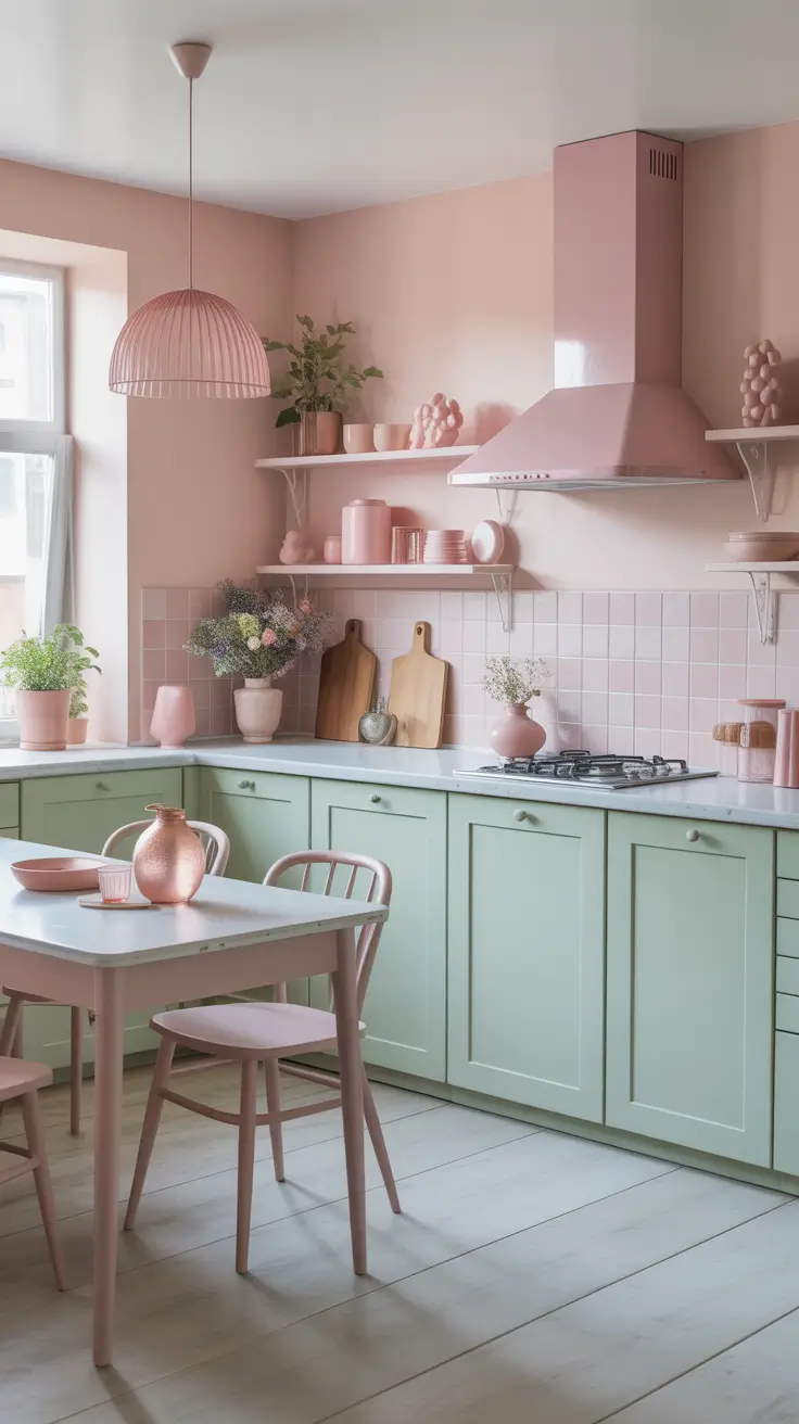 Kitchen colors ideas 2026 – Pastel Tones Softening Everyday Kitchen Design