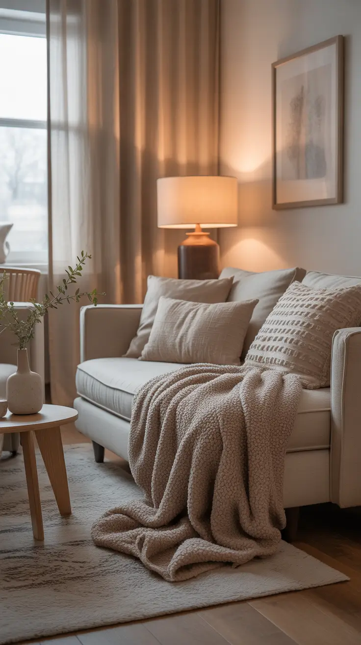 Living room remodel ideas 2026 Cozy Small Living Room Texture and Light Ideas