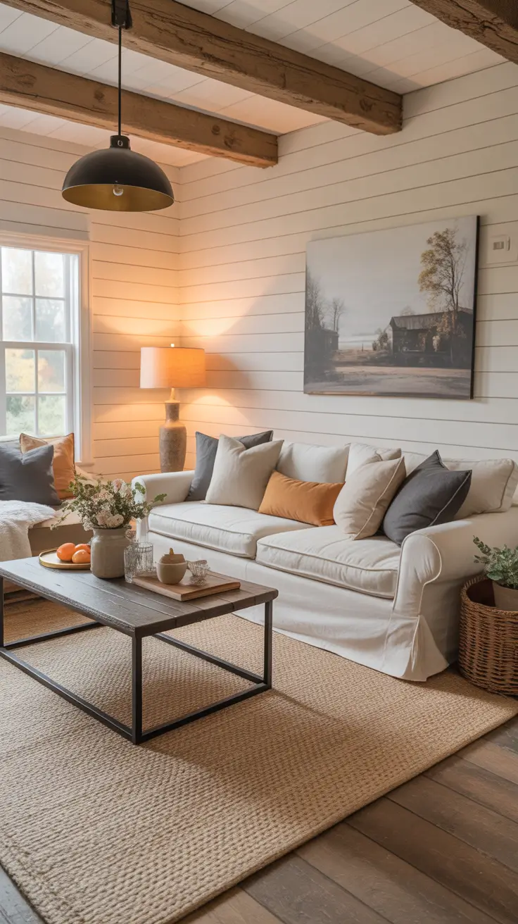 Living room remodel ideas 2026 – Modern Farmhouse Living Room Makeover Ideas