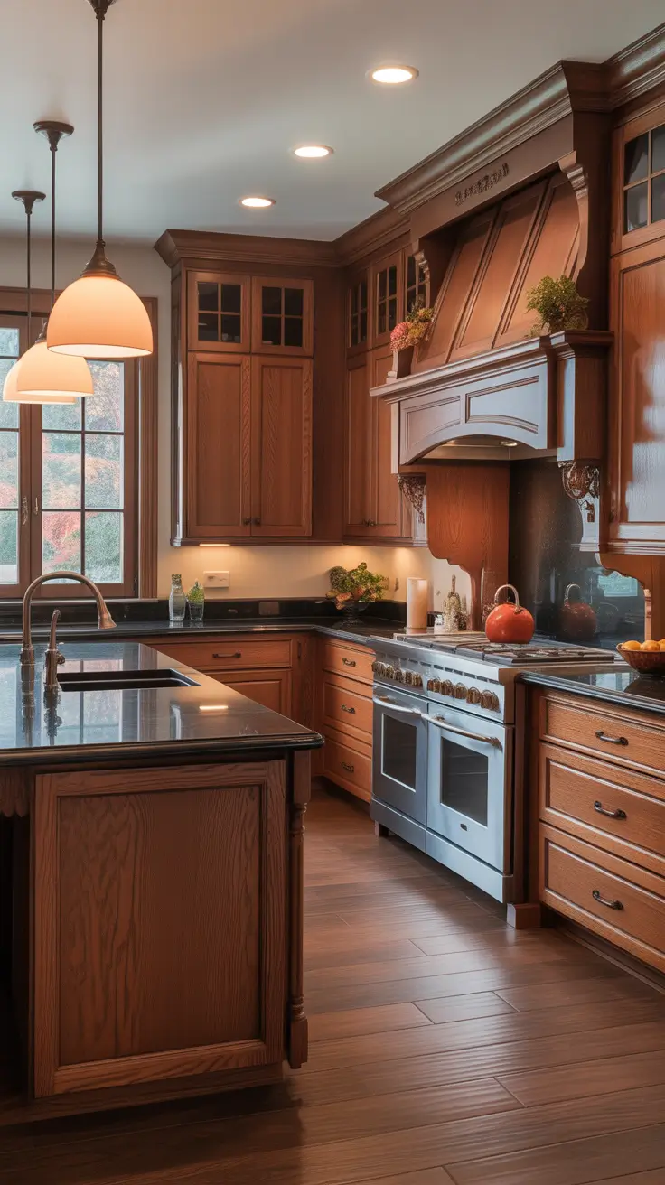 Oak kitchen ideas 2026 Red Oak Kitchens That Redefine Classic Warmth