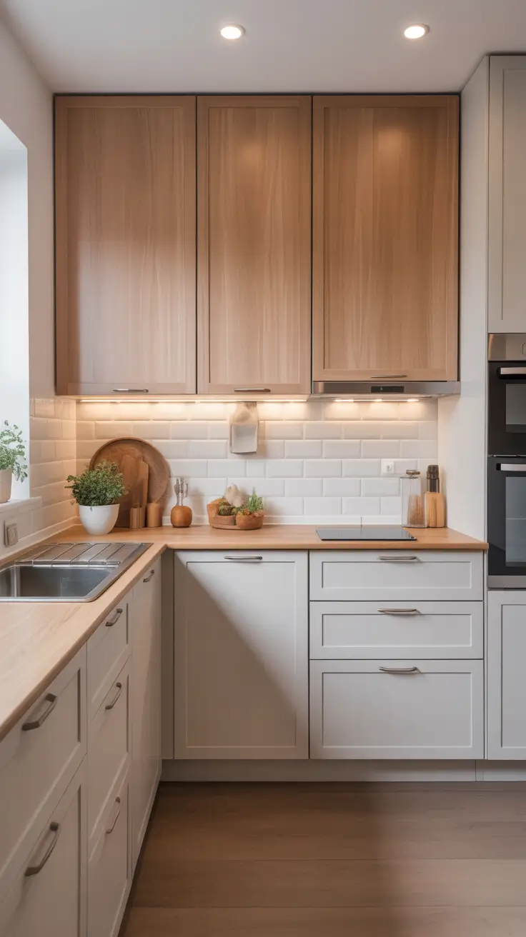 Oak kitchen ideas 2026 Small White Oak Kitchens Designed To Feel Bigger