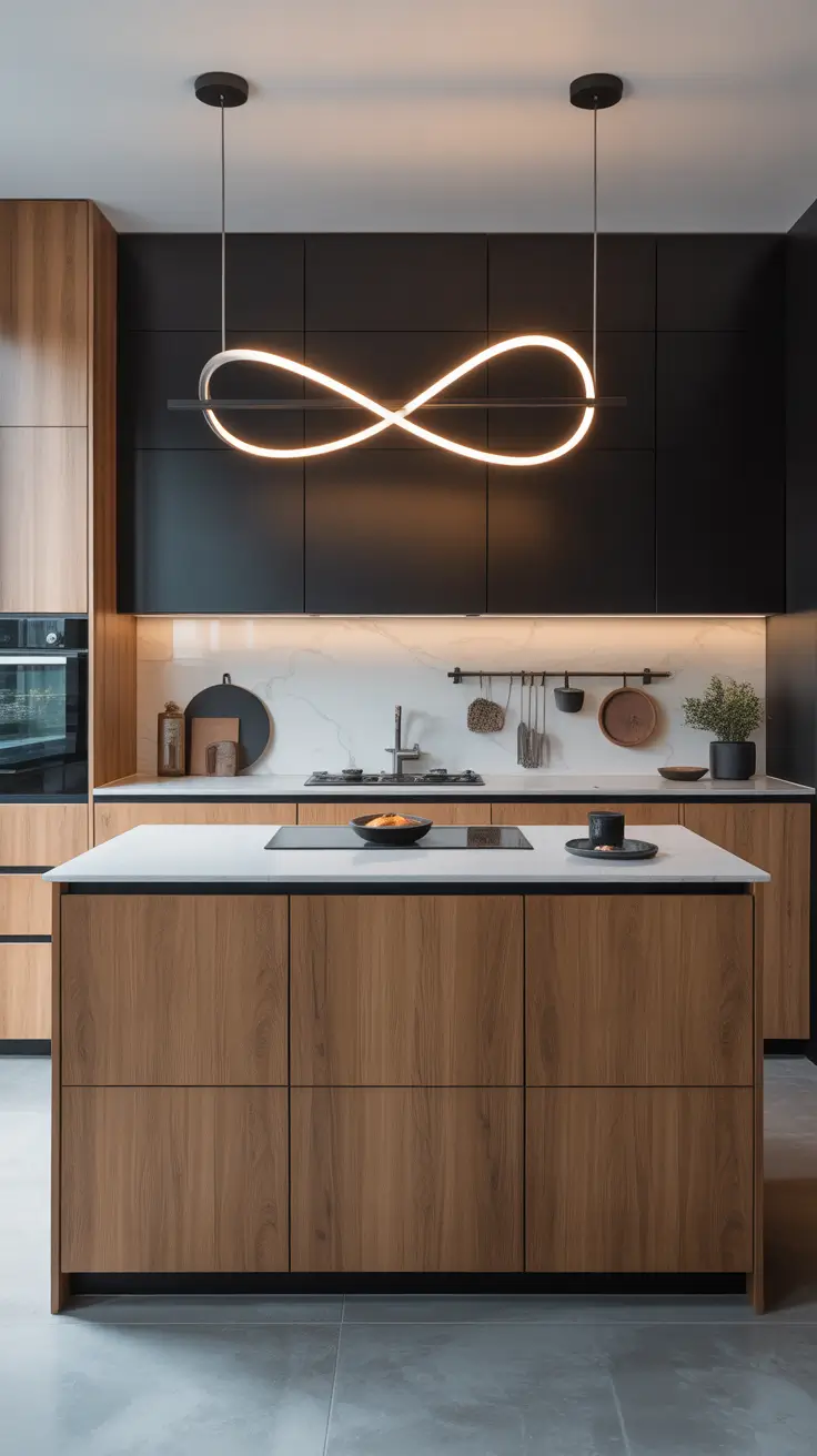 Oak kitchen ideas 2026 High-Contrast Oak Kitchens For Dynamic Style