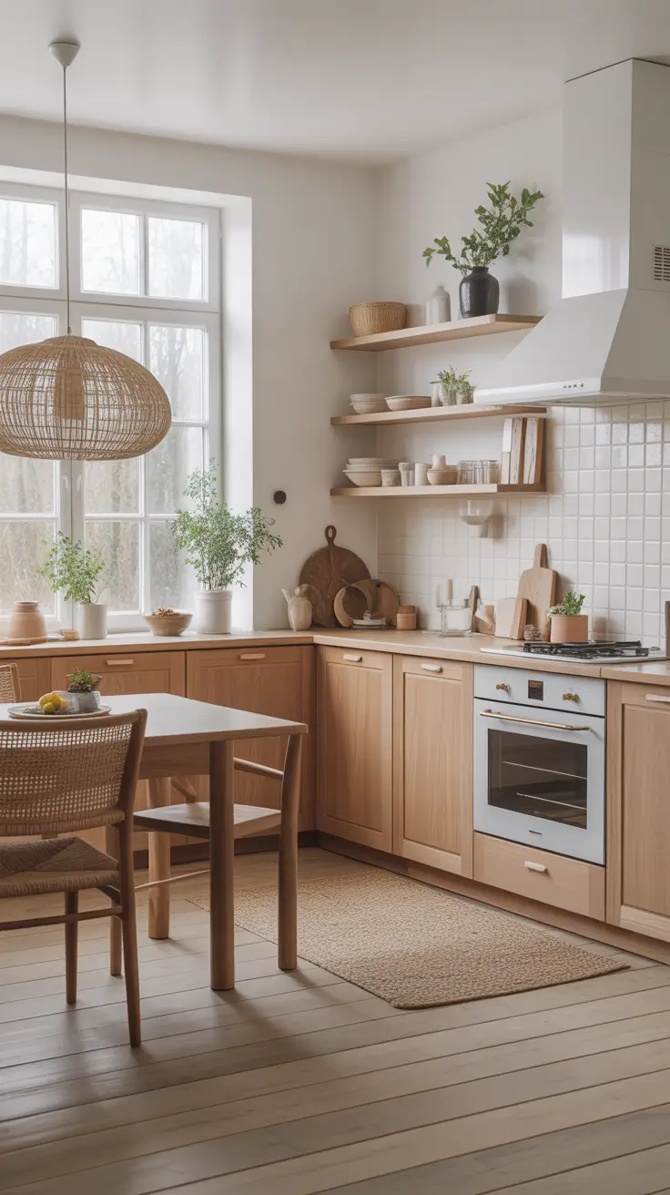 Oak kitchen ideas 2026 Scandinavian-Inspired Oak Kitchens For Airy Comfort