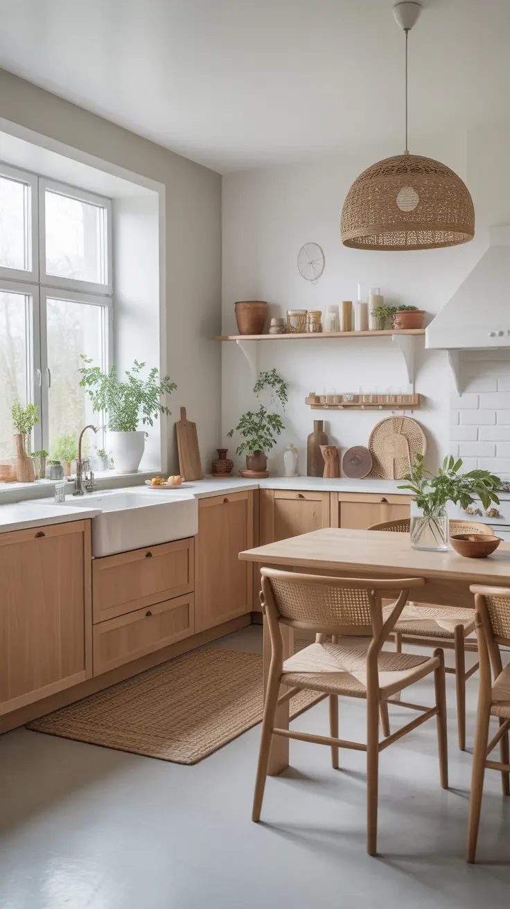 Oak kitchen ideas 2026 Scandinavian-Inspired Oak Kitchens For Airy Comfort