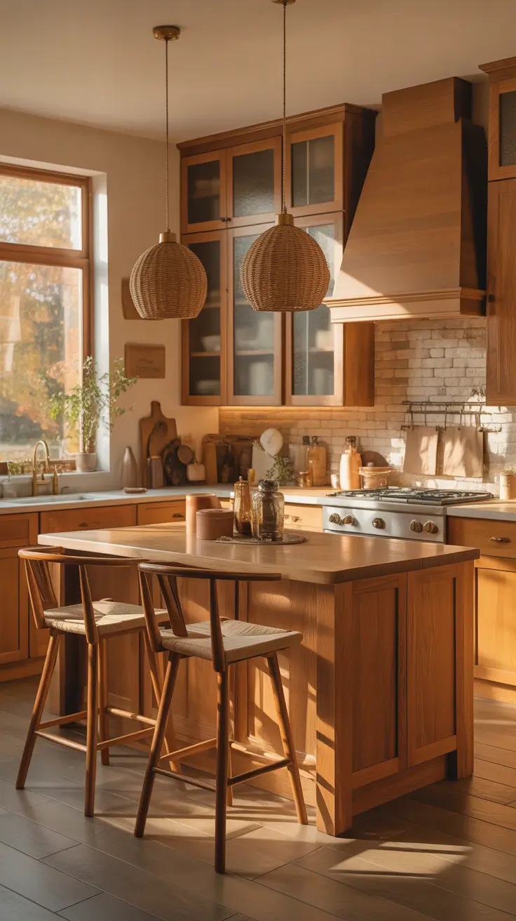 Oak kitchen ideas 2026 Honey Oak Warmth For A Naturally Glowing Kitchen