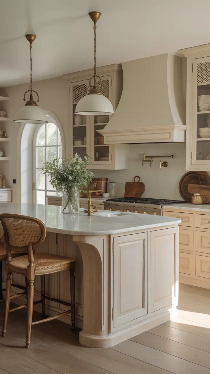 Oak kitchen ideas 2026 Cream And Oak Pairings For Soft Elegant Spaces