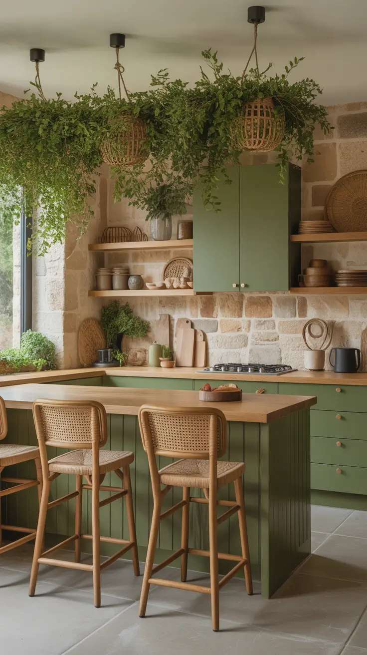 Oak kitchen ideas 2026 Green And Oak Kitchens Inspired By Natures Calm