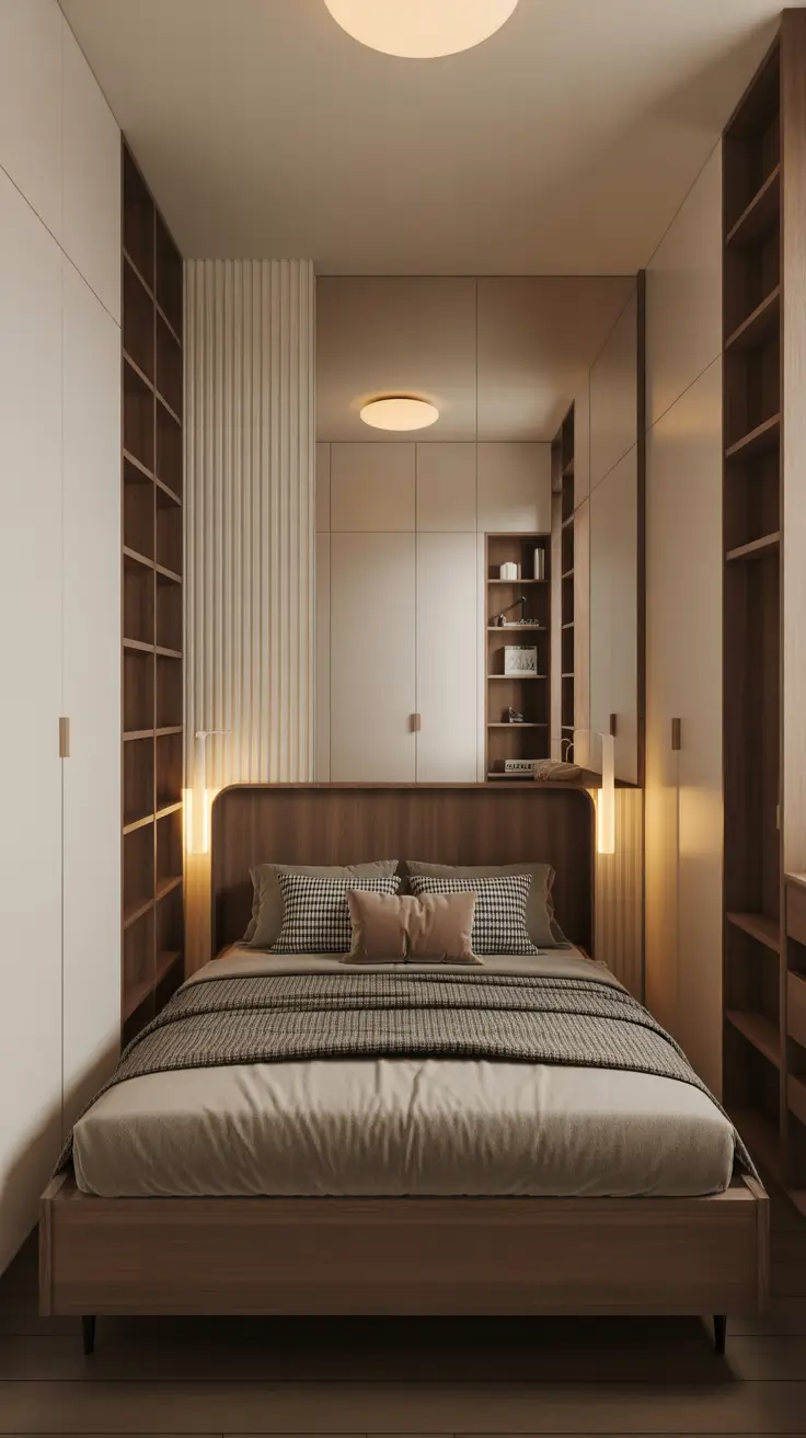 Tiny Bedroom Ideas 2026 Double Bed In A Small Room Space Optimization Ideas