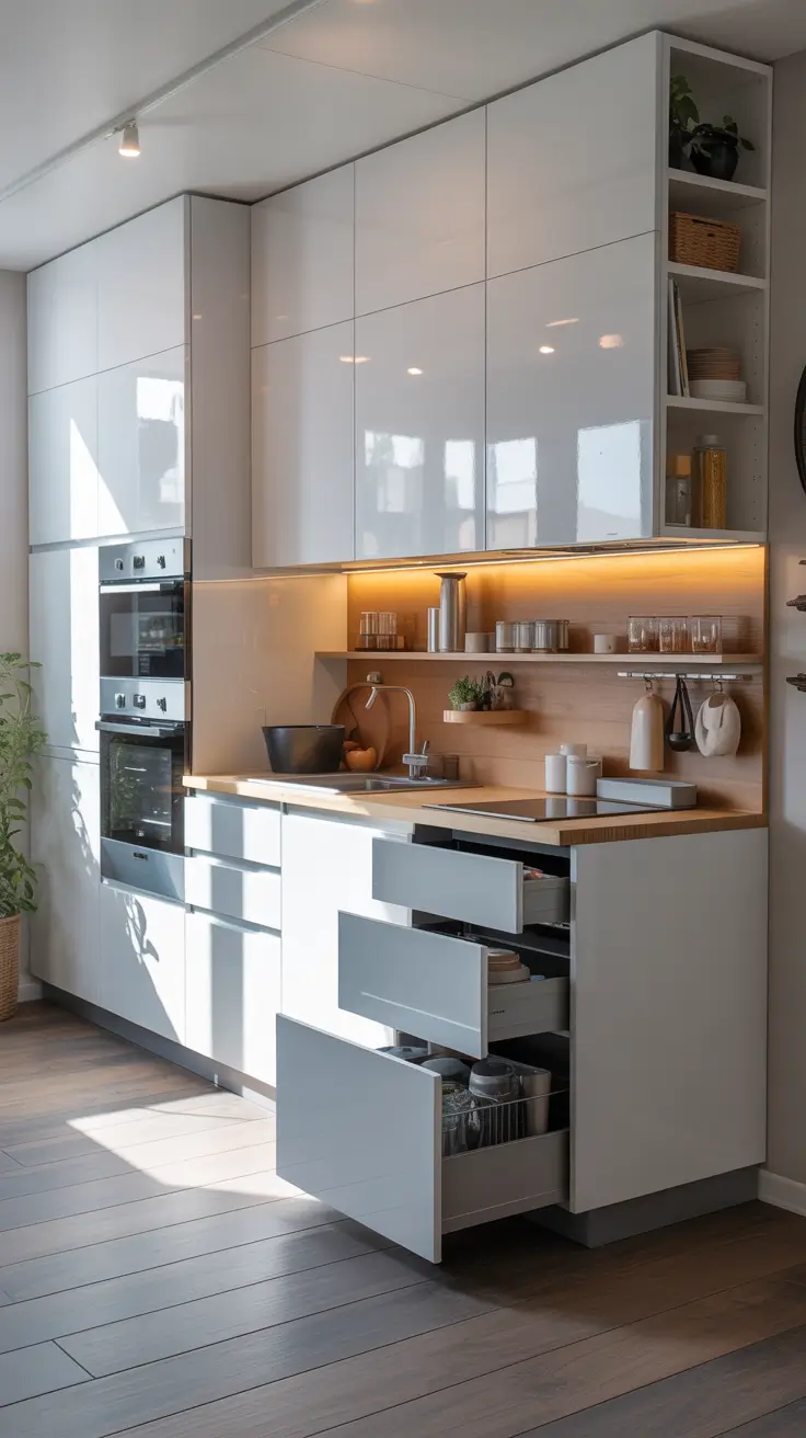 Tiny Kitchen Ideas 2026 Built-In Storage That Disappears