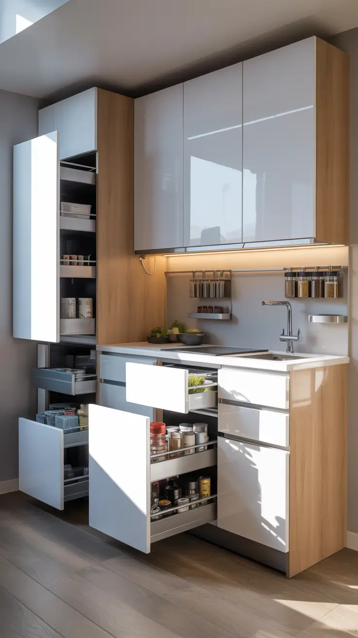 Tiny Kitchen Ideas 2026 Built-In Storage That Disappears