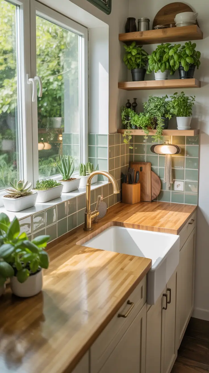 Tiny Kitchen Ideas 2026 Green Corner Kitchens With Natural Vibes