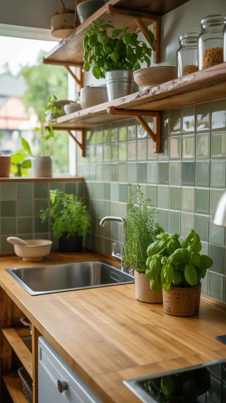 Tiny Kitchen Ideas 2026 Green Corner Kitchens With Natural Vibes