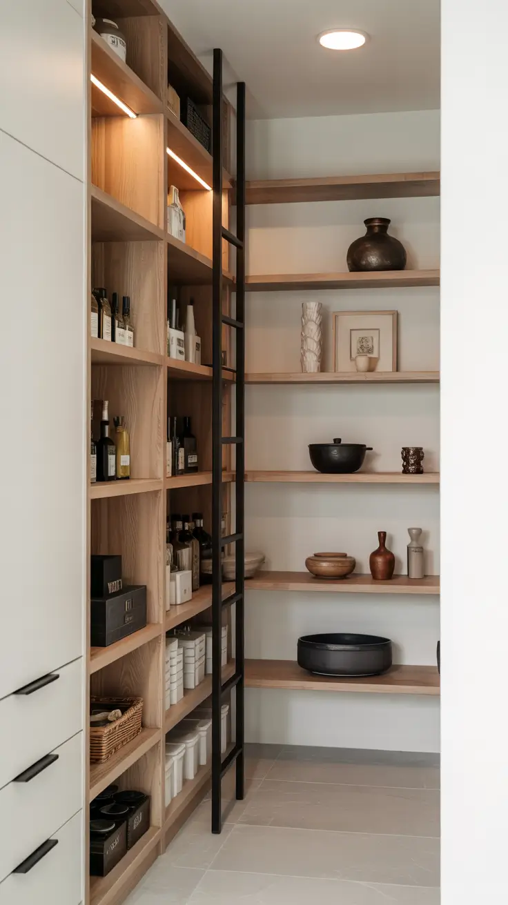 Walk in pantry ideas 2026 Walk-In Pantry Shelves From Floor-To-Ceiling To Floating