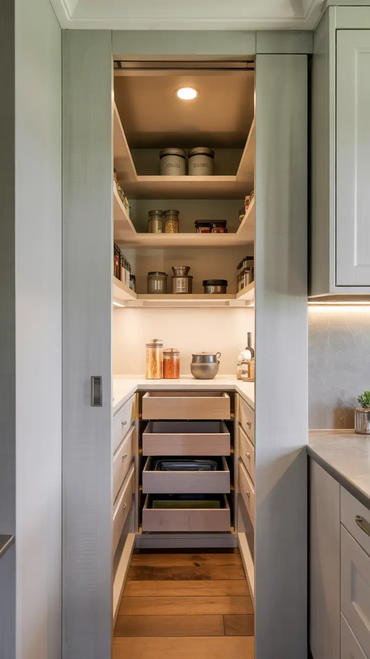 Walk in pantry ideas 2026 Walk-In Pantry For A Small Kitchen Make Every Inch Count