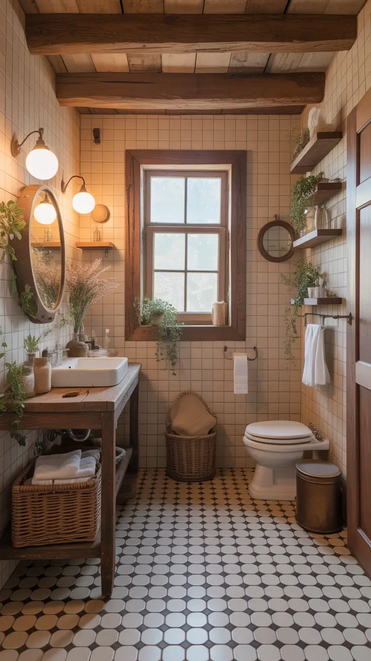 Bathroom floor tile ideas 2026 Farmhouse Bathroom Tile Ideas With Rustic Charm