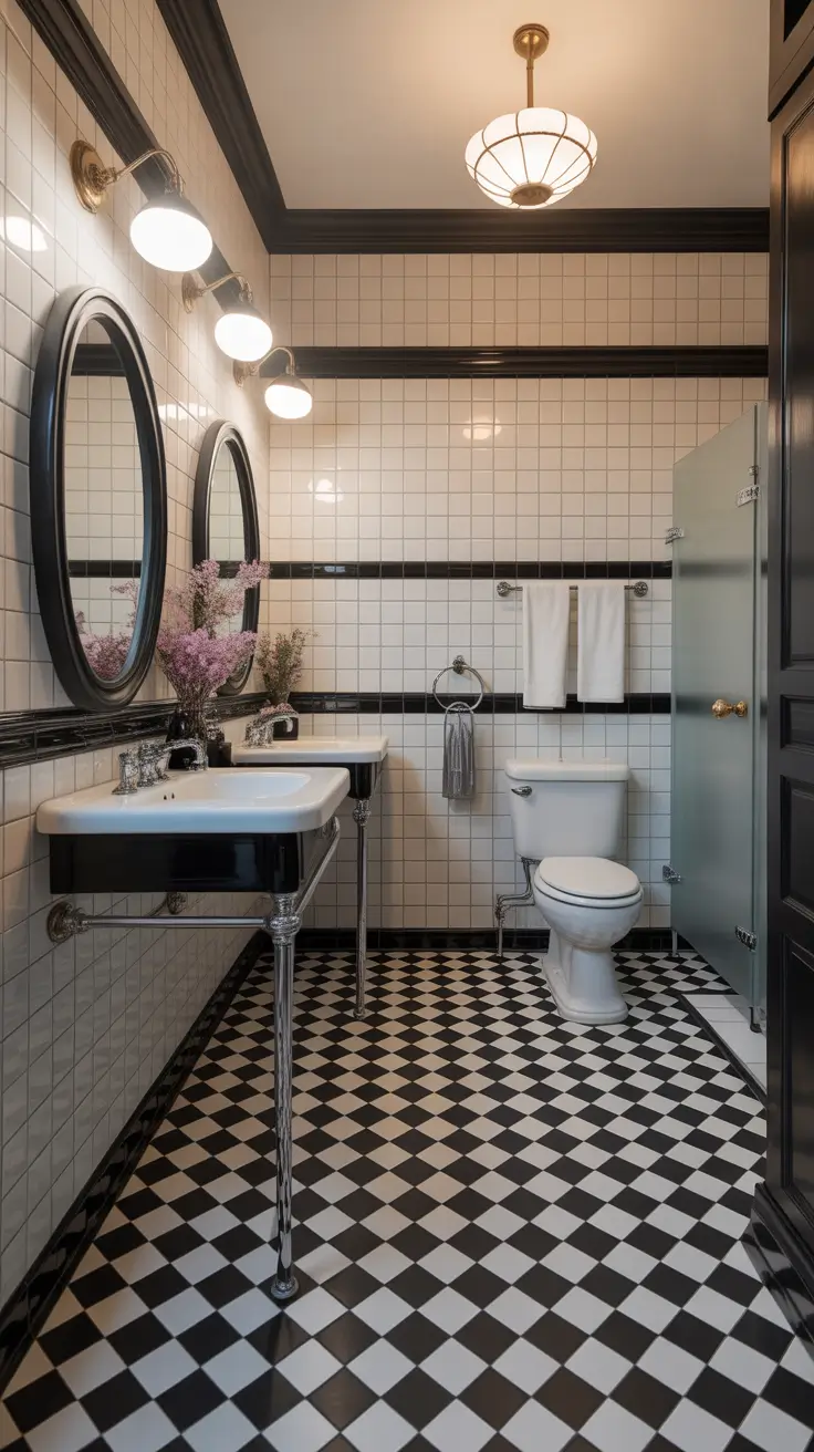 Bathroom Floor Tile Ideas 2026 Checkered Floor Tile Ideas Making A Stylish Comeback