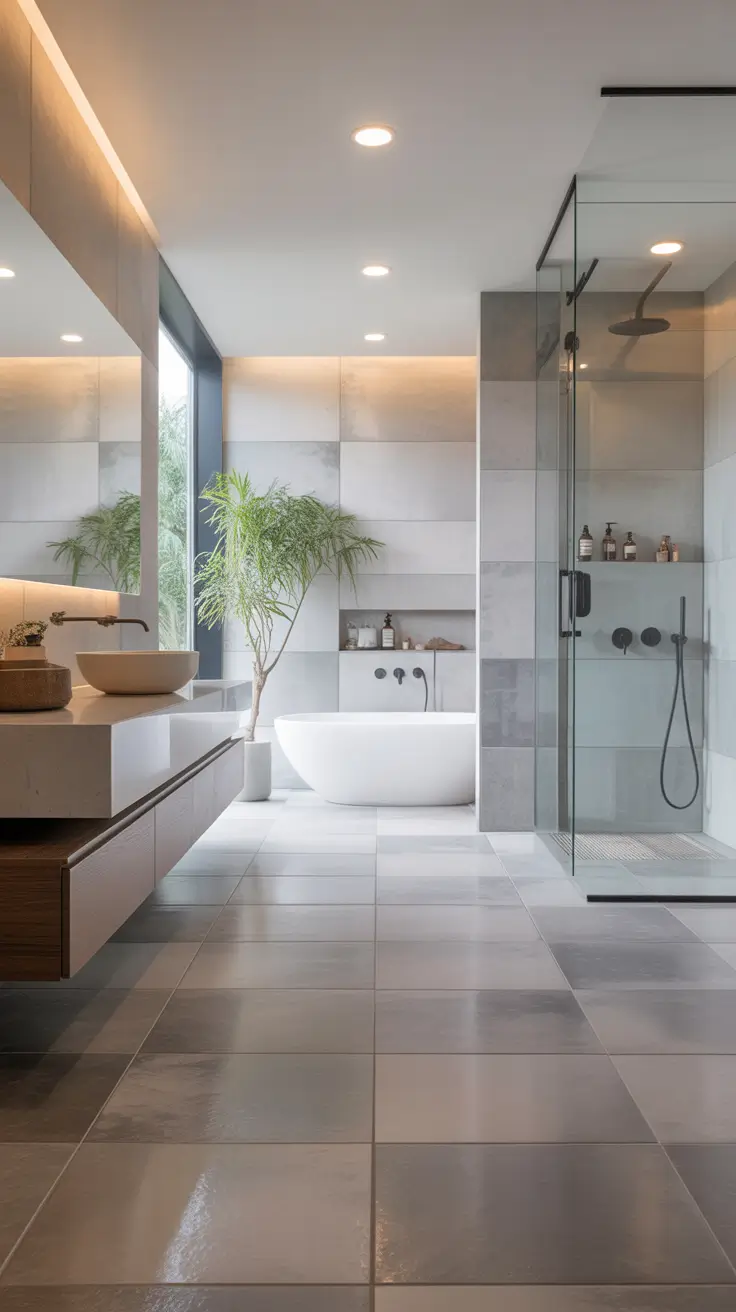 Bathroom Floor Tile Ideas 2026 Large Format Tile Ideas For Seamless Spacious Floors