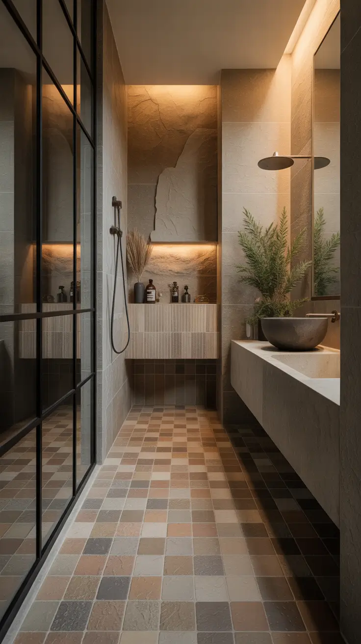 Bathroom Floor Tile Ideas 2026 Textured Tile Inspirations Adding Depth And Character