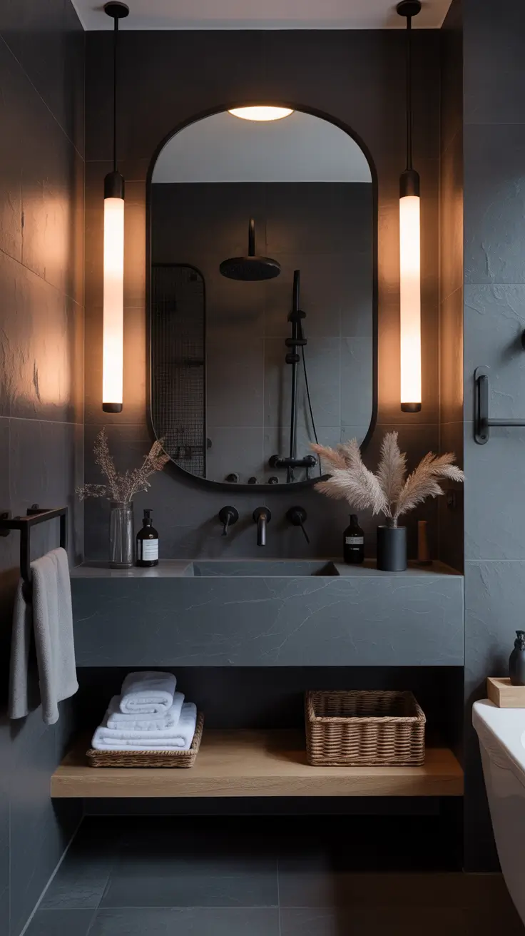 Bathroom Mirrors Ideas 2026 Black Mirrors For Bold Contrast