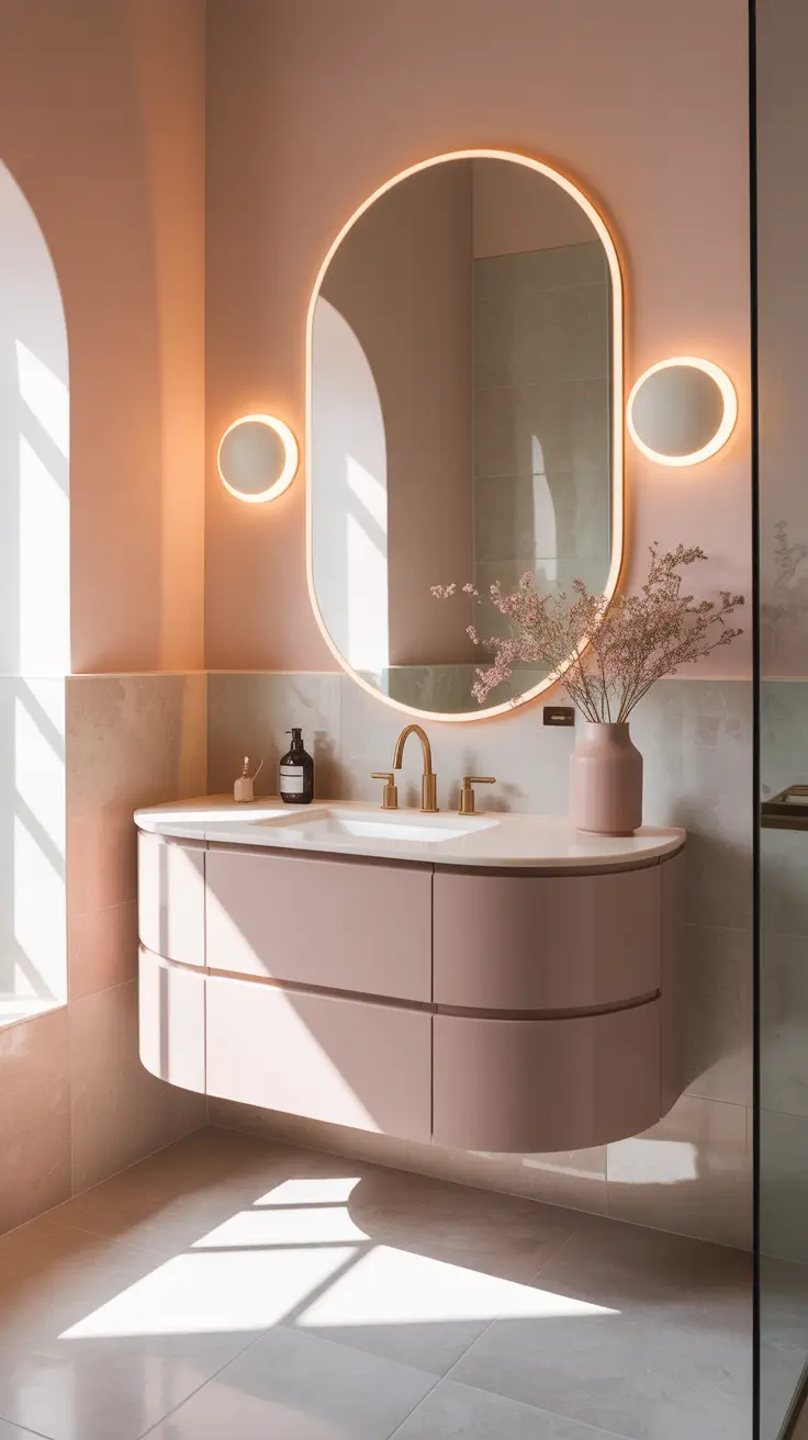 Bathroom Mirrors Ideas 2026 Oval Mirrors With Soft Lines