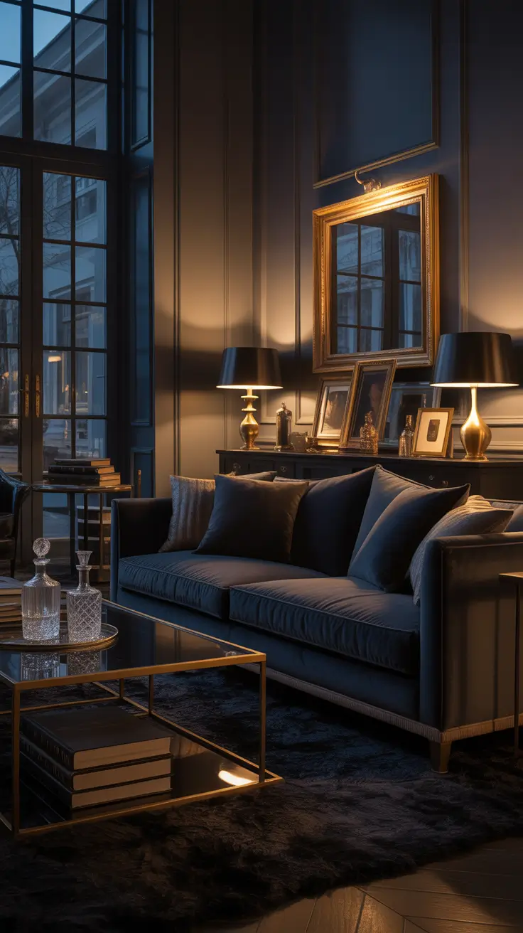 Classy Living Room Ideas 2026 Dark Interior Palettes For A Moody Classy Look