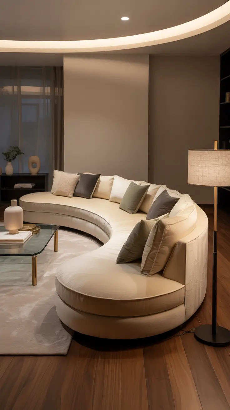 Curved Sofa Ideas for Living Room 2026 – Curved Sofas As A Focal Point In Living Room Interiors