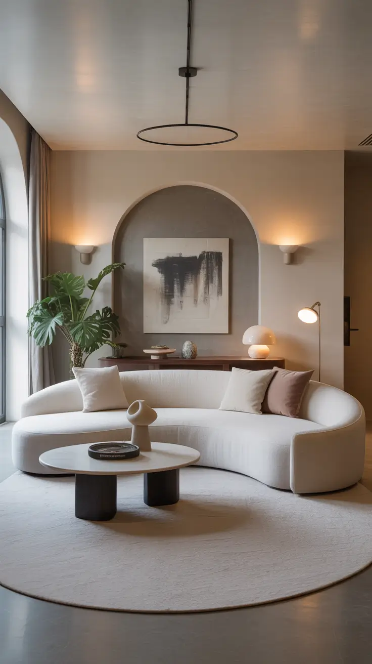 Curved Sofa Ideas for Living Room 2026 – Curved Sofas As A Focal Point In Living Room Interiors