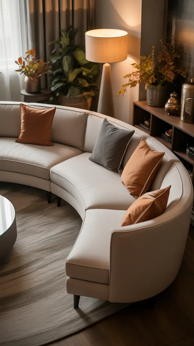 Curved Sofa Ideas for Living Room 2026 – Interior Design Tips For Decorating Around Curved Sofas