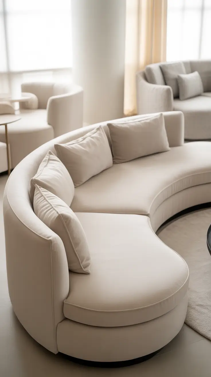 Curved Sofa Ideas for Living Room 2026 – Curved Sofas That Improve Flow In Small Spaces