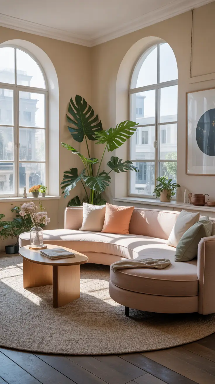 Curved Sofa Ideas for Living Room 2026 – Curved Sofas That Improve Flow In Small Spaces