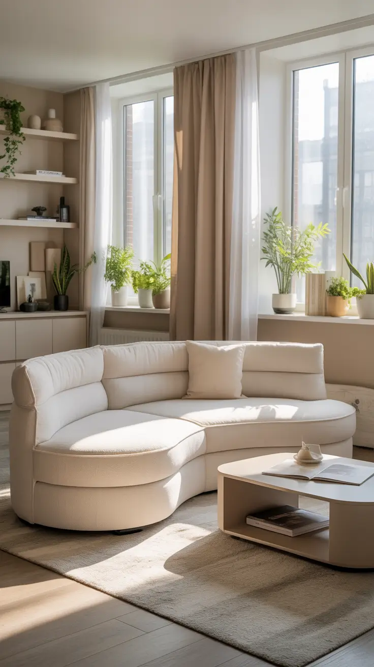 Curved Sofa Ideas for Living Room 2026 – Small Apartments And Living Rooms With Curved Sofas