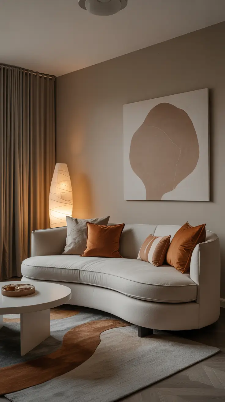 Curved Sofa Ideas for Living Room 2026 – Pairing Curved Sofas With Coffee Tables And Rugs