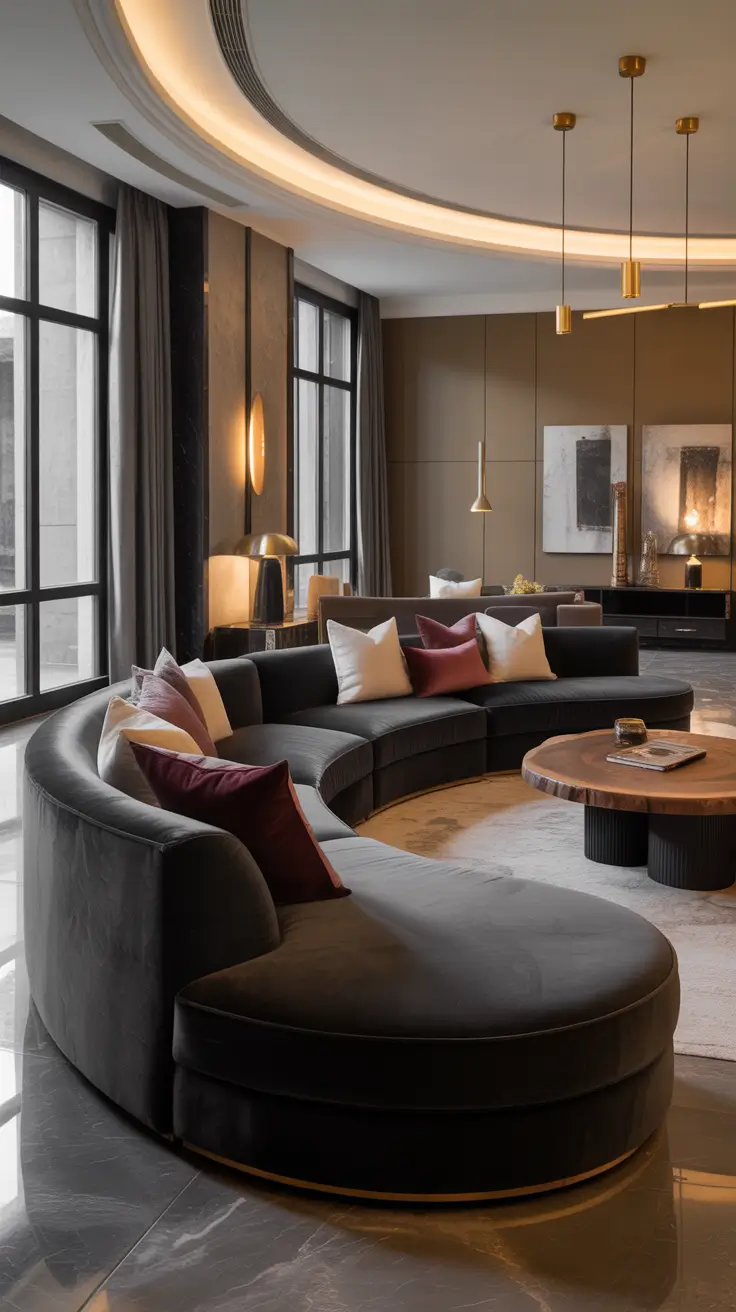 Curved Sofa Ideas for Living Room 2026 – Luxury Interior Design Ideas With Bold Curved Sofas